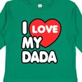 thumbnail image 4 of Inktastic I Love My Dada Boys or Girls Long Sleeve Toddler T-Shirt, 4 of 5