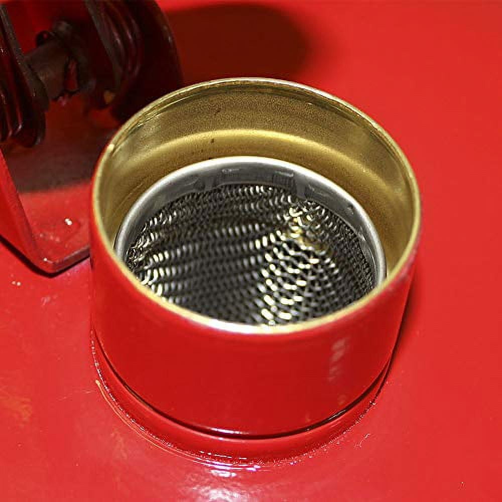 Eagle Mfg Type l Safety Cans, Gas, 5 gal, Red, Funnel