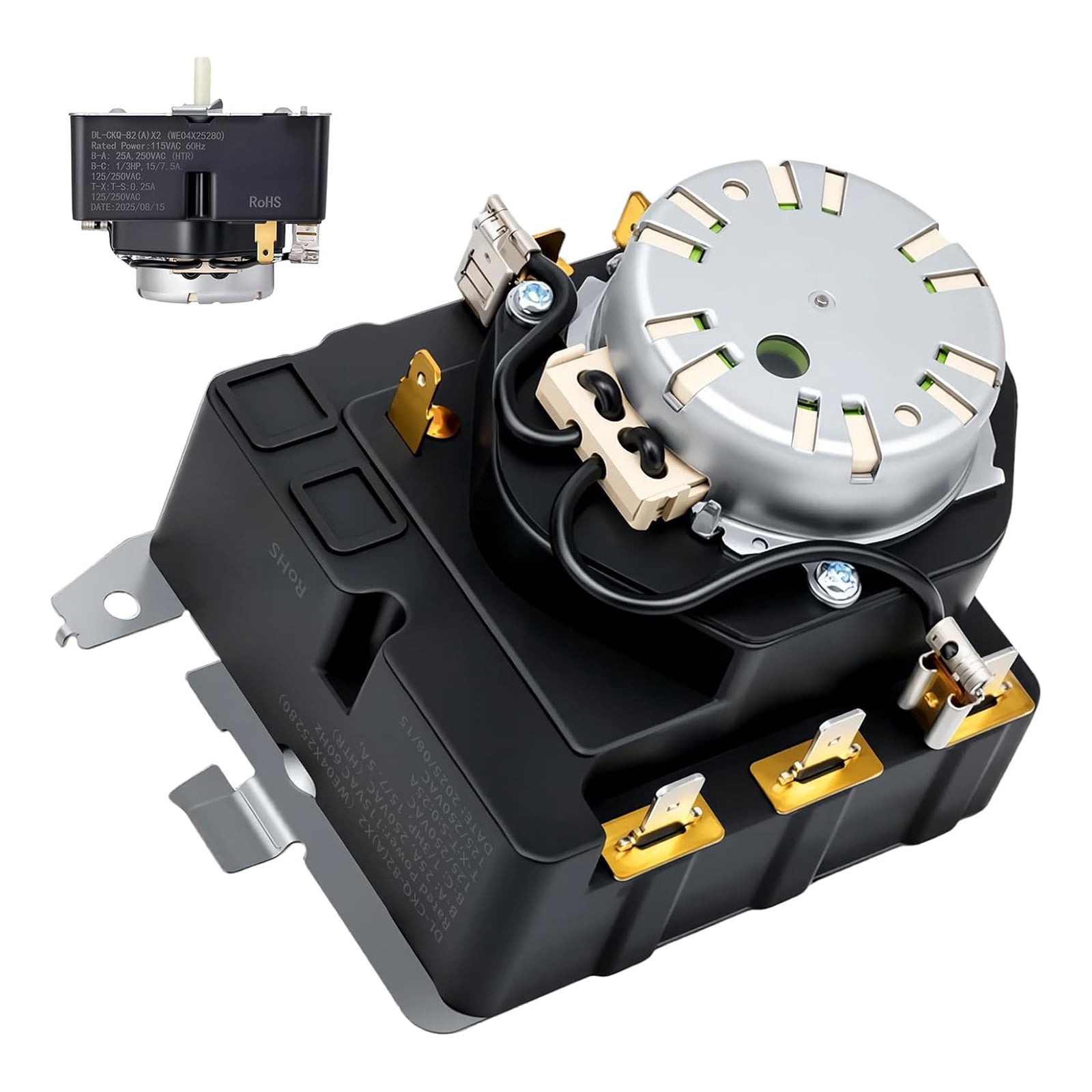 TAPDRA WE04X25280 Dryer Timer Stable Cycle Timing Function For GE Hotpoint Electric Dryer Repair Replacement Parts