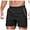 Black, variant on Men's Gym Shorts Linerless for Workout Training and Summer Casual Comfort Wear