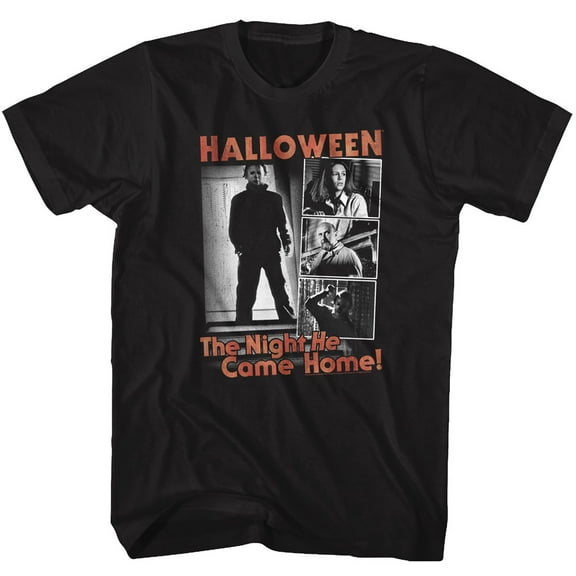 Halloween The Night Black Adult T-Shirt