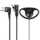 thumbnail image 1 of Auricular de walkie-talkie 2Pin D Shape Clip-Ear PPT Auricular Earhook Auricular Micrófono para Motorola GP68 GP300 FLhrweasw El nuevo, 1 of 9
