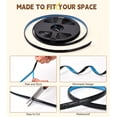 thumbnail image 5 of Caulking Tape Self Adhesive, Caulk Tape Sealing Waterproof, Caulk Strip Peel & Stick, for Kitchen Sink, Tub, Toilet, Wall Edge, 1/3" x 20Ft Narrow Gap Tape Wall Trim, Black, 5 of 11