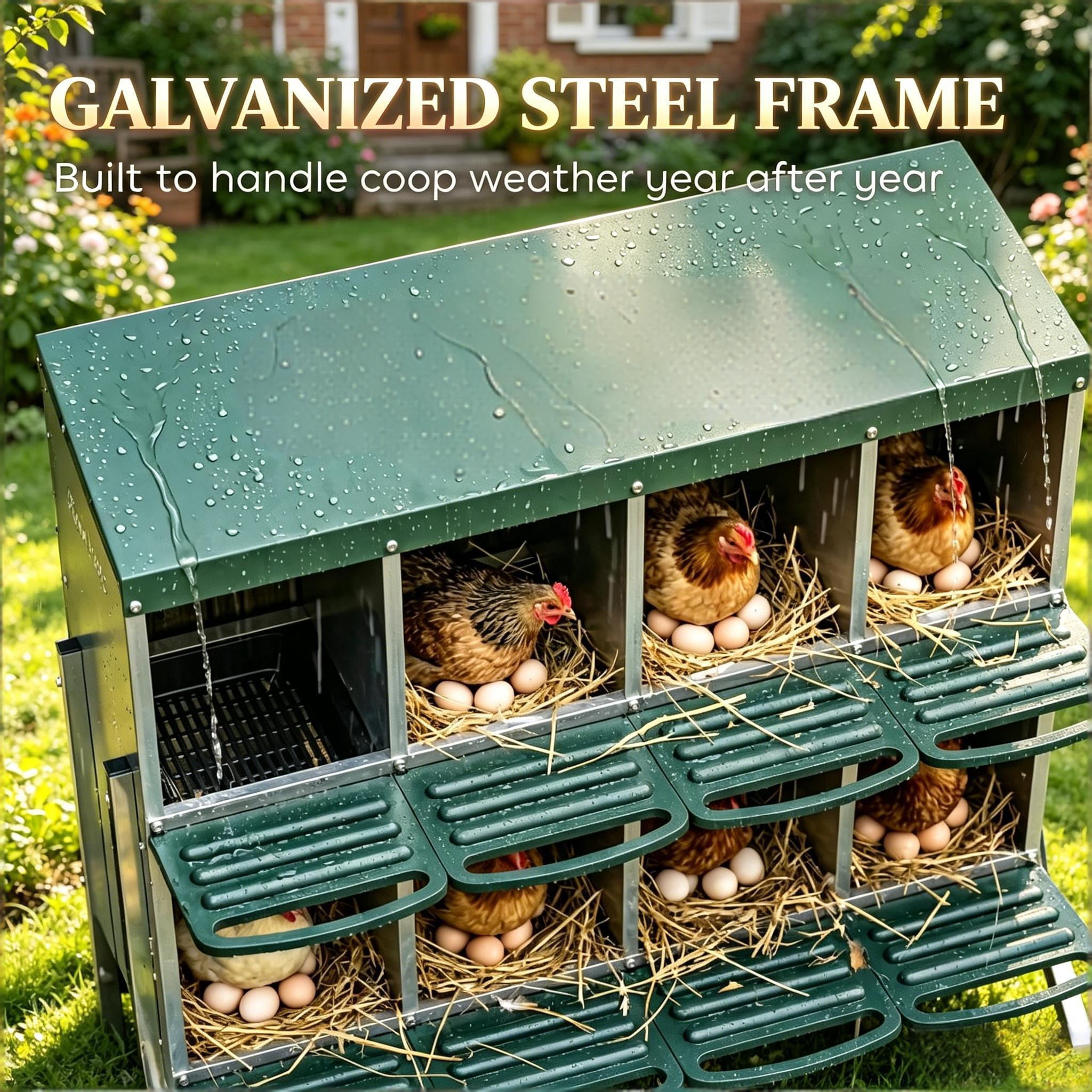 Egg Laying Boxes, Metal Chicken Nesting Boxes