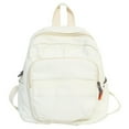 thumbnail image 1 of Women Campus Backpack Canvas Simple Rucksack Daily Bag for Female (Black), 1 of 10