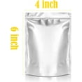 thumbnail image 2 of Durimoiy 50PCS Mylar Bags, 8.7 Mil Thicker Long Term Food Storage Bag, 4x6 Small Stand-up Zipper Resealable Heat Sealable for Airtight Smell Proof Packaging, 2 of 5
