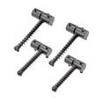 thumbnail image 1 of serony 2 Long&2 Short Bass Bridge Saddles for Electric Bass Replacement Part Black, 1 of 7