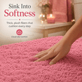 thumbnail image 4 of Pink 3-Piece Bathroom Rug, Pink Memory Foam 3-Piece Bathroom Rug Set, Soft Absorbent Non-Slip Bath Mat, Bathroom Laundry Room Decor, Cute Pink Color for Bathroom Decoration, 4 of 12