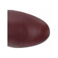 thumbnail image 3 of KENNETH COLE NEW YORK Womens Burgundy Stretch Gore Justin Round Toe Block Heel Zip-Up Leather Dress Riding Boot 9 M, 3 of 4