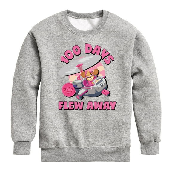 Paw Patrol - 100 Days Flew Away - Toddler & Youth Crewneck Fleece Sweatshirt