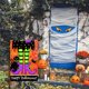 thumbnail image 3 of Bandera decorativa de doble cara para jardín con diseño de bruja, de 12 x 18 pulgadas, con diseño de araña gatita negra y texto "Happy Halloween", 3 of 4