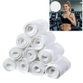 thumbnail image 2 of 6 Pcs 3 Layer Bra Liners Sweat,Tutuviw Washable Rectangle Cotton Under Breasts Pads,17x3in Cotton Bra Sweat Liners/Tummy Liners,Breathable Boob Pads for Women & Men Absorb Sweating, 2 of 2