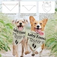thumbnail image 4 of 1 Pc Pet Dog Bandana 30.7x14.9inch(78x38cm) Food Tester Footprint Triangle Pet's Bandana Adjustable Comfortable Pet Bibs Washable Cotton Scarf Kerchief for Large Dog Pet Light Coffee, 4 of 6