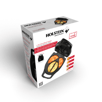 Holstein Housewares - Non-Stick Omelet & Frittata Maker, Mint/Stainless  Steel - Makes 2 Individual Portions Quick & Easy