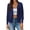 Navy Blue, variant on Cogild Long Sleeve Button Front Cardigans for Womens Lightweight Solid Color Tops with Unique Scalloped V-Neckline Fall Cardigans for Womens Casual and Stylish Cardigans