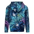 thumbnail image 6 of Demon Slayer Giyuu Tomioka Kids Hoodie Cozy Hooded Sweatshirt Long Sleeve Sweater Tops Pullover Hoodies Boys Girls 12-14Y, 6 of 8