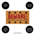 thumbnail image 4 of 28" x 16" Nature Coir Mat, Beware, 4 of 6