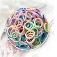 thumbnail image 4 of 20/50 unidades de bandas elásticas para el pelo básicas para mujeres y niñas de 4 cm, diademas sencillas de colores sólidos, lazos para el pelo, accesorios para el cabello, soporte para cola de caball, 4 of 5