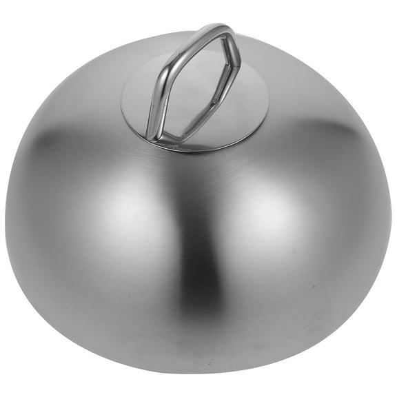 HEANUJJ Stainless Steel Grilling Dome Food Cover, Oil-Proof, Kitchen Accessory for Outdoor BBQ and Indoor Cooking, 1 Pack