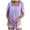 Pink, variant on Fesfesfes T Shirt for Women's Fashionable Square Neck Lace Short Sleeved Casual Solid Color T-shirt Top Dressy Tops for Women S(US:4)