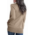 thumbnail image 2 of FUNING Women's Open Front Casual Long Sleeve Knit Classic Sweaters Cardigan with Pockets, 2 of 7