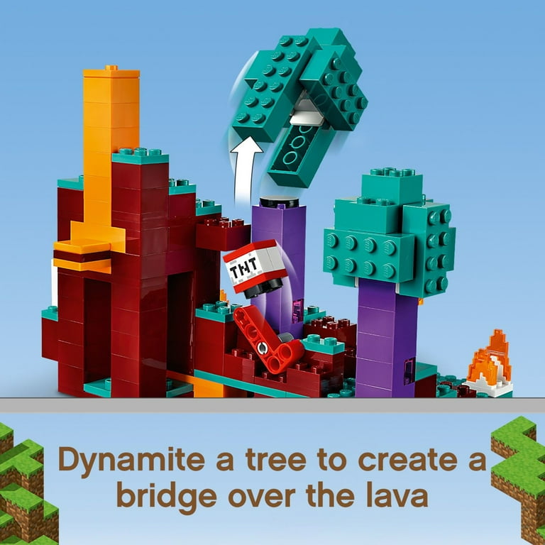 LEGO Minecraft Adventure The Warped Forest 21168 Building Toy Set 287 Pieces Walmart