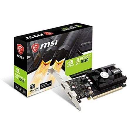 MSI GeForce GT 1030 PCIe 3.0x4 OC 2GB DDR4 Graphics Card (Best Pci Graphics Card For Windows 98)