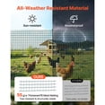 thumbnail image 3 of KFFKFF Temporary Fence with Posts, 3 x 98.4 FT Plastic Mesh Fencing, Garden Safety Netting with Double-Spike Stakes & Guy Ropes, Ideal for Dogs, Chickens, Plants, and Outdoor Spaces, 3 of 9
