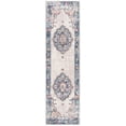 thumbnail image 2 of SAFAVIEH Bristol Doncho Oriental Polyester Runner Rug, Light Gray/Blue, 2'3" x 12', 2 of 10