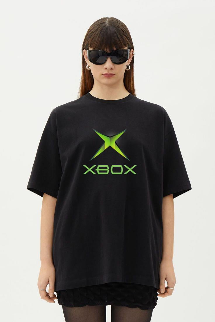 Original Xbox Green Black Vintage Microsoft Game T-Shirt, for men