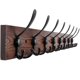 thumbnail image 1 of Perchero Kuhome para pared, 82 cm, con 8 ganchos de metal, madera de pino marrón, 1 of 7
