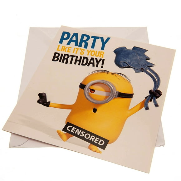 Minions Carte d'Anniversaire Party