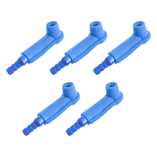 Herramienta de cambio rápido de aceite de freno de coche, purgador de líquido de aire, herramienta de purga automática, conector para automóviles, camiones, vehículos de construcción, útil (azul) (5