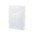 thumbnail image 1 of Minnieouse Transparent Portable File Case Double-buckle with Box Handle Containers Bolsas de maquillaje Blanco A4 grueso, 1 of 1