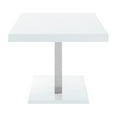 thumbnail image 4 of Brooklyn Rectangular Dining Table White High Gloss and Chrome, 4 of 6
