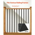 thumbnail image 5 of KFFKFF Stair Railings 101 Set, 36-Inch Aluminum Staircase Spindles, 3/4 Inch Weather-Resistant Circular Metal Railing, Hollow Terrace Fence with Top Covers & Bolts for Stairways, Veranda, 5 of 9