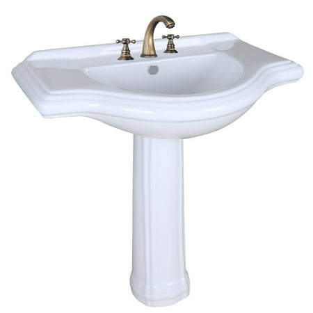 Large Bathroom Porcelain Pedestal Sink