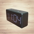 thumbnail image 4 of Zoyueyie LED Simple Electronic Clock Alarm Clock Bedside Clock Mirror Clock No Battery Included(Black), 4 of 10