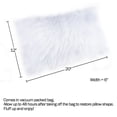 thumbnail image 2 of Somerset Home  1-piece 12" x 20" Plush LumbarPolyester Throw Pillow and Insert for Adult, White, 2 of 3