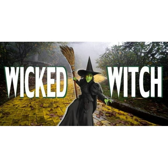 Wicked Witch Photo License Plate