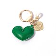 thumbnail image 3 of Leather Heart Mini Keychain Bucket Bag Charm Handbag Pendant Key Fob Key Ring, 3 of 4