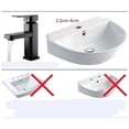 thumbnail image 4 of Hand basin faucet Hot and cold washbasin with baked brass faucet (with water pipe), 4 of 4
