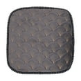 thumbnail image 2 of Sltwyw Quilted Velvet Round Seat Cushion - Slow-Recovery Foam Pillow for Office Chairs/Floor Sitting, Ergonomic Tailbone Pain Relief Pad, 2 of 6