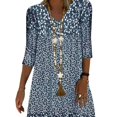 thumbnail image 1 of 2024 Robe Tendance Grande Taille pour Femmes Été Imprimé Manches Courtes Ample Décontractée Robes Femme Élégante Mode Plage Vêtements pour Dames, 1 of 7