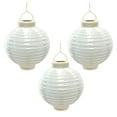 thumbnail image 2 of Lumabase 71503 Lanternes Solaires en Nylon de 8 Po&44; Blanc - 3 Chiffres, 2 of 10
