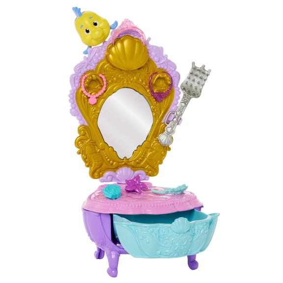 Disney Princess Enchanted Stories Ariel 2-in-1 Mermaid Vanity & Throne Set with Friend & Accessories