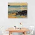 thumbnail image 2 of Orinice mountains canvas wall art, beach coastal art Prints for living room wall decoration, seascape wall decor canvas print for room decor, Vintage Prints, Print 16x12in, 2 of 6