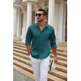 thumbnail image 3 of COOFANDY Men's Button Down Long Sleeve Dress Shirts Wrinkle Free Athletic Fit Untucked Shirt, 3 of 6