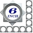 thumbnail image 1 of Lazy Susan Hardware 6 pulgadas, paquete de 10 placas de rodamiento giratorias cuadradas, capacidad de 500 libras, rodamientos de plataforma giratoria Lazy Susan para bandejas de servir, estantes de al, 1 of 5