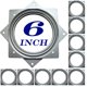 thumbnail image 1 of Lazy Susan Hardware 6 pulgadas, paquete de 10 placas de rodamiento giratorias cuadradas, capacidad de 500 libras, rodamientos de plataforma giratoria Lazy Susan para bandejas de servir, estantes de al, 1 of 5